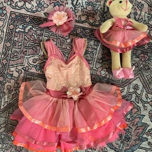 Weissman waltz of the dolls pink tutu leotard recital dress up best friend